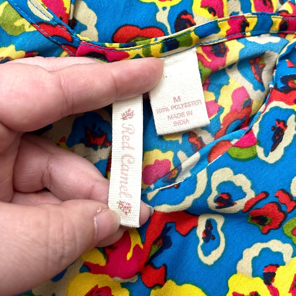 Red Camel Colorful Sundress with Pockets - Picture 7 of 7